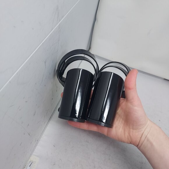 CHRISTIAN LOUBOUTIN Miss Sabina Black Ankle Strap Block Heel Sandal - Picture 10 of 11